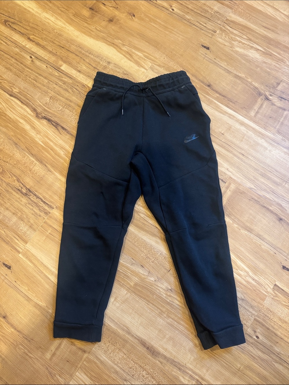 Nike Kids Black Jogger Sweatpants with Drawstring size M
